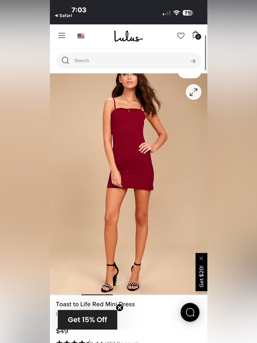 Lulu's Toast to Life Red Mini Dress